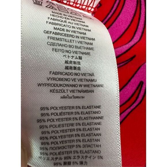 MICHAEL KORS Cynthia Paisley Halter Maxi Dress Radiant Pink Size 1X - Picture 14 of 16